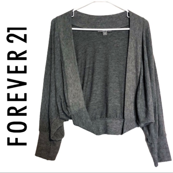 Forever 21 Sweaters - Twenty One Dark Gray Shrug - Medium